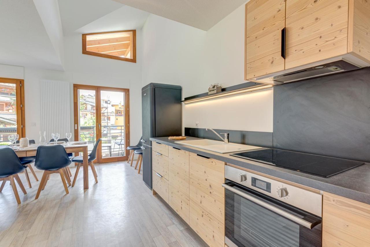 La Poudreuse - Duplex Avec Balcon Vue Montagne - Flumet Exterior foto